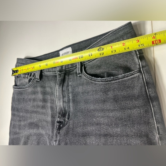 Hudson 28 denim Blair high-rise bootcut crop Women's Gray Jeans pockets - Picture 9 of 12